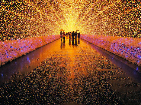 Tunnel of lights Japan: Display dazzels with millions of solar powered LEDs